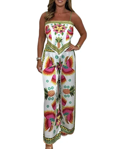 Charlotte Green 2pc Top & Pant Set In Multi