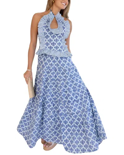 CHARLOTTE GREEN 2PC TOP & SKIRT SET