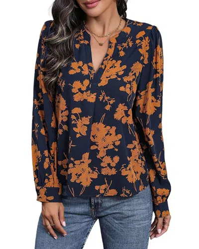 Charlotte Green Blouse In Blue