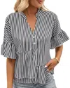 Charlotte Green Blouse In Multi