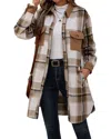Charlotte Green Coat In Beige