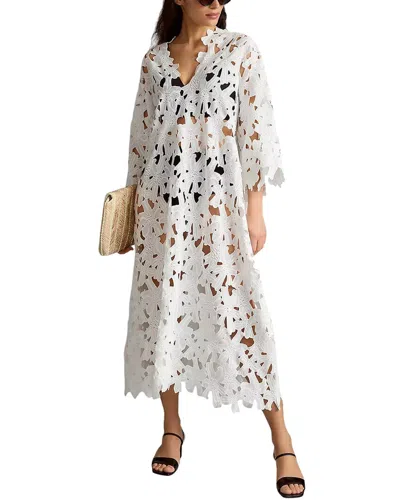 Charlotte Green Dress In White
