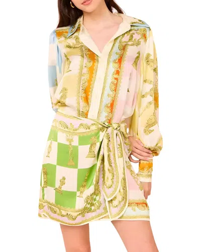 Charlotte Green Dress In Multi