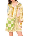 Charlotte Green Dress In Multi