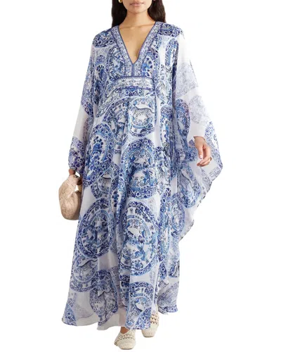 Charlotte Green Maxi Dress In Blue