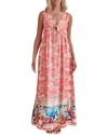 Charlotte Green Maxi Dress In Pink