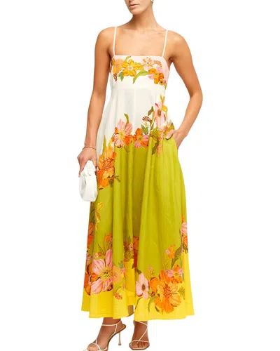 Charlotte Green Maxi Dress In Multi