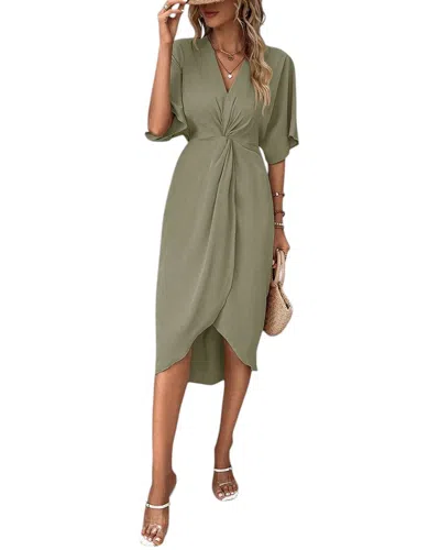 Charlotte Green Midi Dress