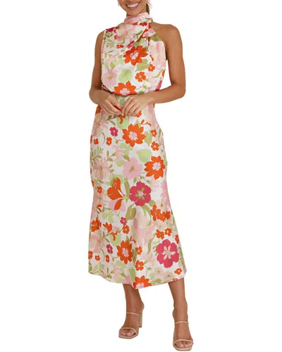 Charlotte Green Midi Dress In Multi