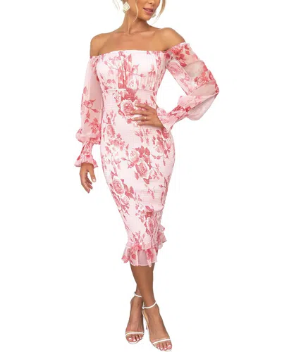 Charlotte Green Midi Dress In Multi