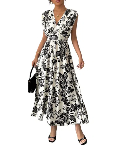 Charlotte Green Midi Dress In Multi