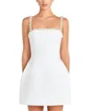 Charlotte Green Mini Dress In White