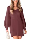 Charlotte Green Mini Dress In Brown