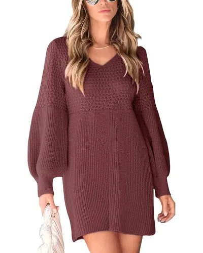 Charlotte Green Mini Dress In Brown
