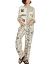 Charlotte Green Shirt & Pant Set In Neutral
