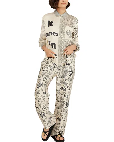 Charlotte Green Shirt & Pant Set In Neutral