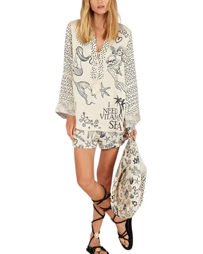 Charlotte Green Shirt & Short Set In White