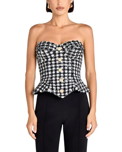 Charlotte Green Top In Black