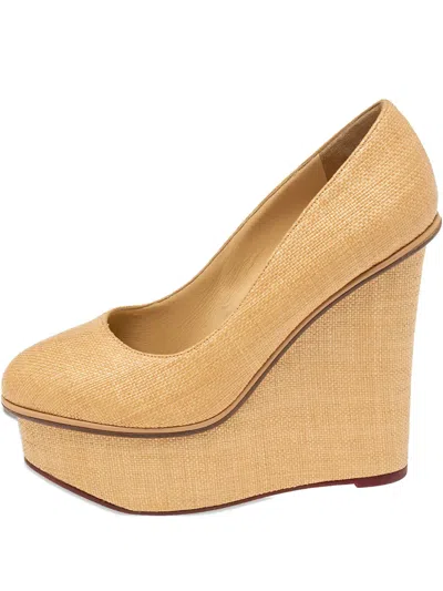 Pre-owned Charlotte Olympia 130mm Leather Carmen Pumps