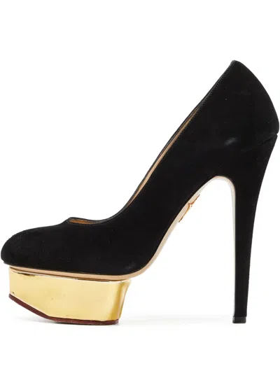 Pre-owned Charlotte Olympia 130mm Platform Heeled Pumps