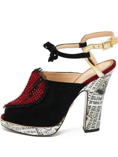 Pre-owned Charlotte Olympia 150mm Leather Heeled Sandals