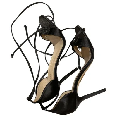 Pre-owned Charlotte Olympia Cloth Heels In Black