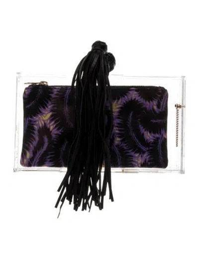 Pre-owned Charlotte Olympia Clutch In Black