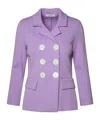 Charlotte Olympia Lapel Long-sleeved Suit Jacket In Purple