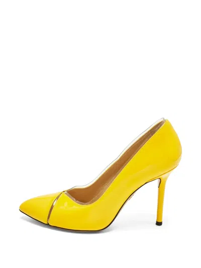 Pre-owned Charlotte Olympia Natalie Pvc Pumps In Yellow