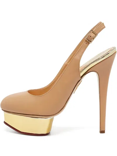 Pre-owned Charlotte Olympia Platform Slingback Heels