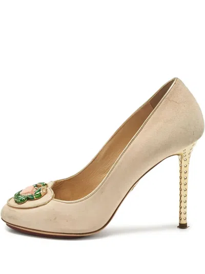 Pre-owned Charlotte Olympia  110mm Embellished Stiletto Pumps