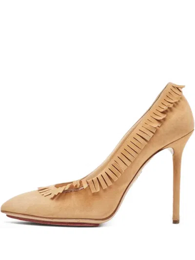 Pre-owned Charlotte Olympia  120mm Fringe-embellished Stiletto Pumps