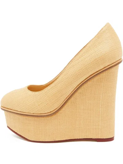 Pre-owned Charlotte Olympia  130mm Carmen Platform Wedge Heels