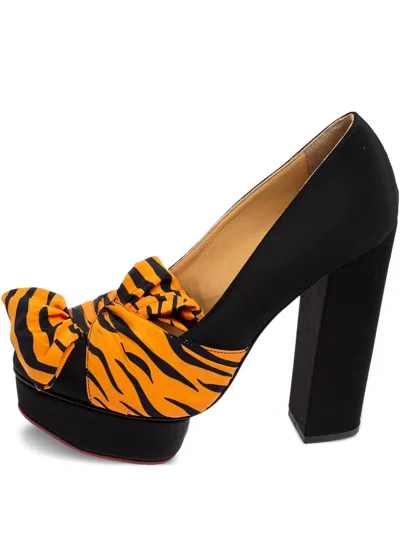 Pre-owned Charlotte Olympia  140mm Dolly Platform Pumps