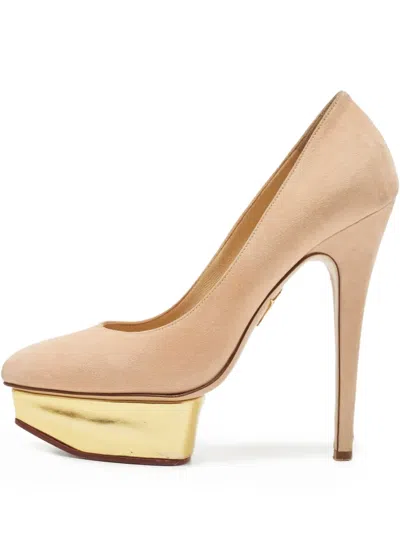 Pre-owned Charlotte Olympia  140mm Dolly Pumps