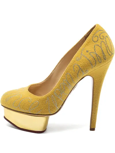 Pre-owned Charlotte Olympia  140mm Dolly Pumps