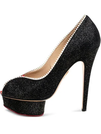 Pre-owned Charlotte Olympia  140mm Peep-toe Platform Pumps