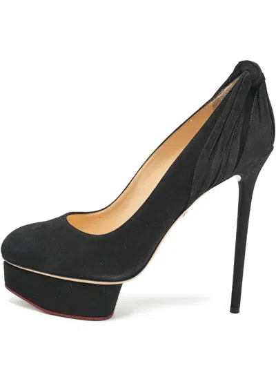 Pre-owned Charlotte Olympia  150mm Dolly Platform Pumps