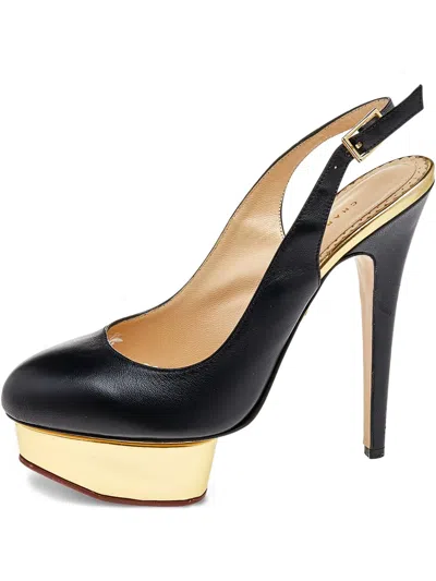 Pre-owned Charlotte Olympia  150mm Dolly Pumps