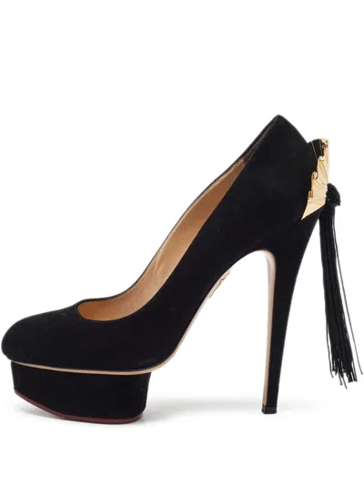 Pre-owned Charlotte Olympia  150mm Dolly Tassel-embellished Pumps