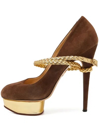 Pre-owned Charlotte Olympia  160mm Dolly Pumps