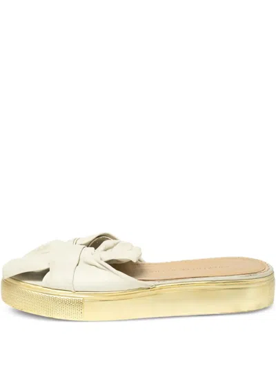 Pre-owned Charlotte Olympia  35mm Bow-detail Sandals