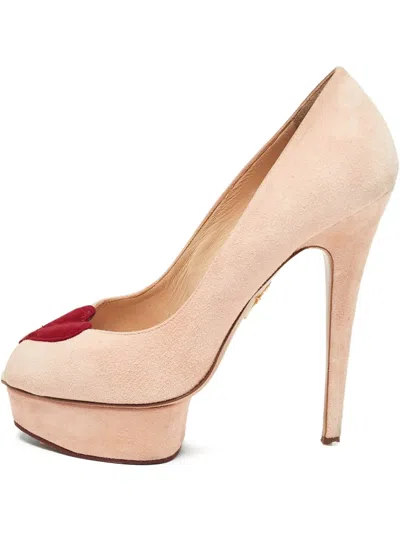 Pre-owned Charlotte Olympia  Delphine Heart Pumps
