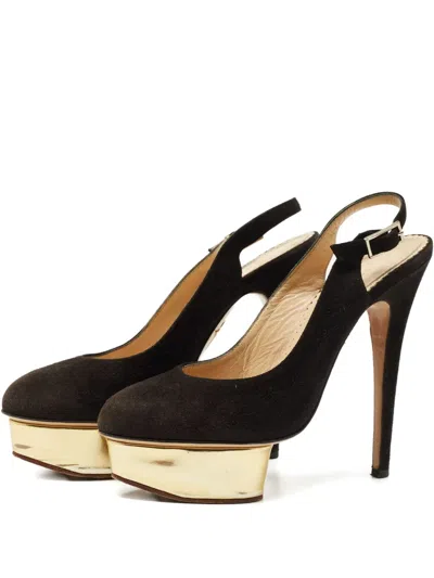 Pre-owned Charlotte Olympia  Dolly Pumps In Black