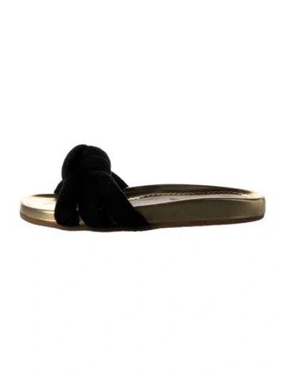 Pre-owned Charlotte Olympia Slides In Black