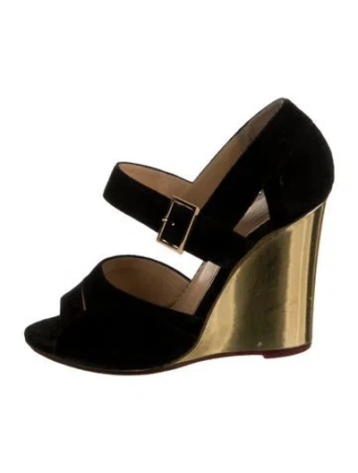 Pre-owned Charlotte Olympia Suede Pumps In Multi