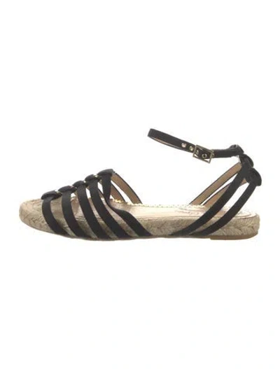 Pre-owned Charlotte Olympia Vintage Gladiator Sandals In Black
