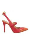 Charlotte Olympia Pumps In Tomato Red