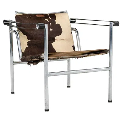 Pre-owned Charlotte Perriand 1950s Le Corbusier Jeanneret Perriand Lc1 Basculant Lounge Chair Stendig Label In Gray
