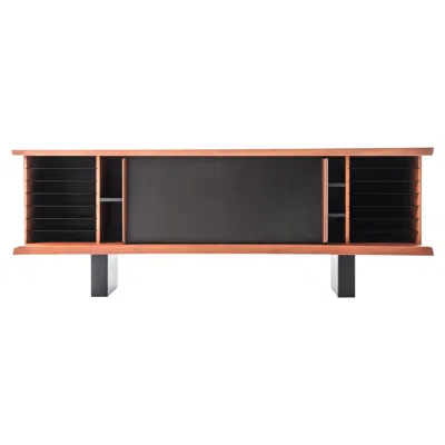 Pre-owned Charlotte Perriand 513 Riflesso Storage Unit In Black By Cassina